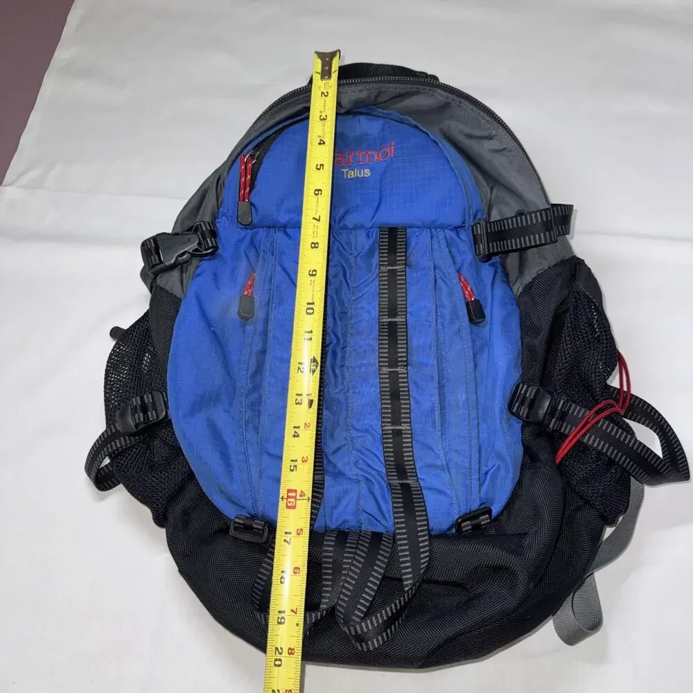 Marmot Talus Backpack Size Medium Blue Black Red Hiking Camping Fishing School